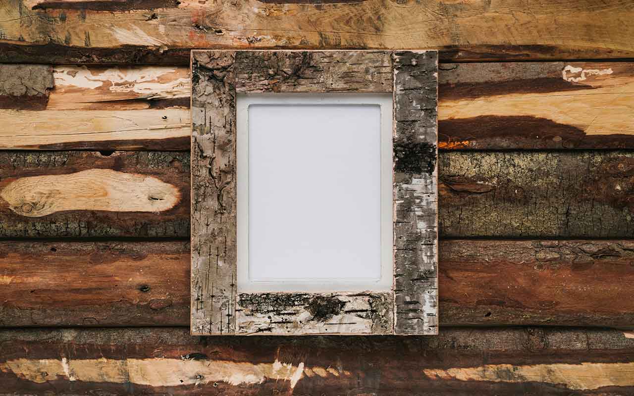 Miroir en bois flotté
