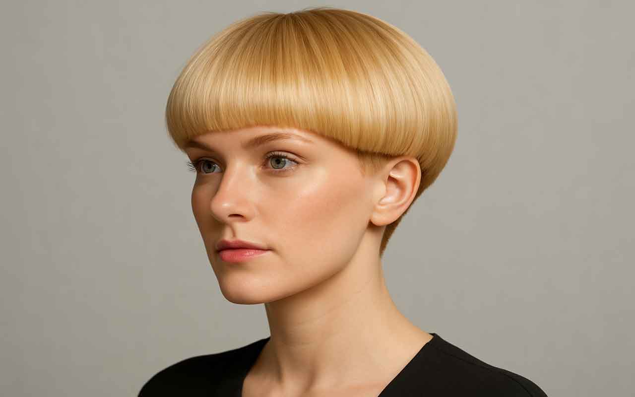 coupe boule est une coiffure courte à mi-longu